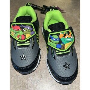 Teenage Mutant Ninja Turtle Toddler Boys Light Up Shoes Size 7 New w/ Tags $19